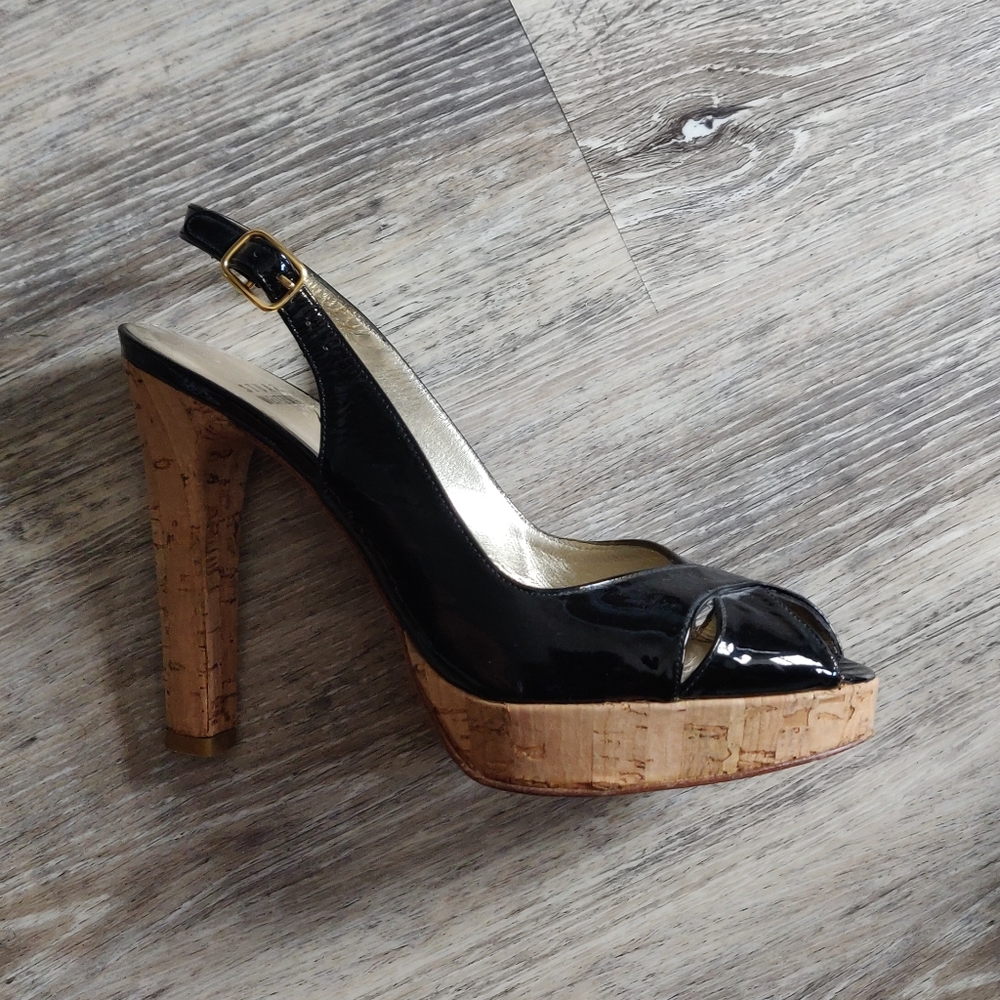 Stuart Weitzman cork heels